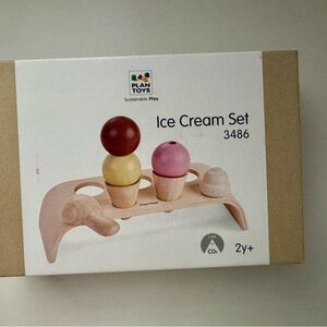 PlanToys - Wooden Ice Cream Play Set